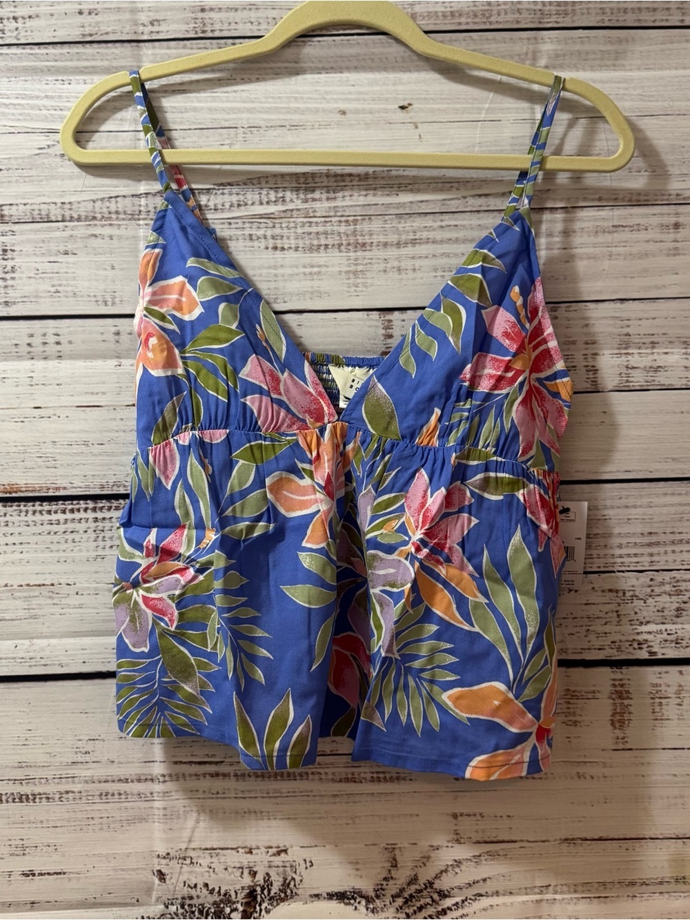 Billabong Blue Tropical Floral Cami